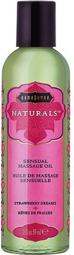 Kama Sutra - Naturals Massage Olie Aardbei 59 ml — thumbnail 3