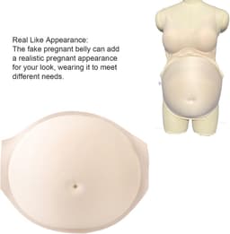 Nep Zwangerschapsbuik - Handig Draagbaar - Ademend Prestaties - Zacht Materiaal Geschikt voor Podium en Scherm - Reclame - Materniteit Dress Model Training — thumbnail 3