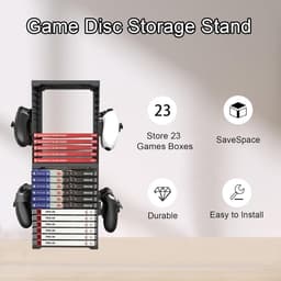 Game-geheugentoren voor PS5/PS4/Xbox, 24 games capaciteit, controller-houders — thumbnail 5