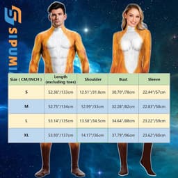 Heren Halloween Bodysuit Dierenprint Spierpak Volledig Jumpsuit Cosplay Kostuum — thumbnail 3