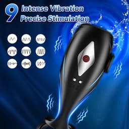 Daity Cockring Vibrerend – Oplaadbare Penisvibrator en Masturbator – Waterdicht en Comfortabel – Voor Mannen – Seksspeeltjes met App Afstandsbediening — thumbnail 4