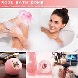 GEEKEO Vrouwen Cadeauset, Verjaardag voor haar, Unieke Moeder Beste Vriend, Get Well Soon Vrouwen, SPA Ontspannen Verwennen Gift Set Haar Vriendin Vrouw Zus, Roze (LH001) — thumbnail 5