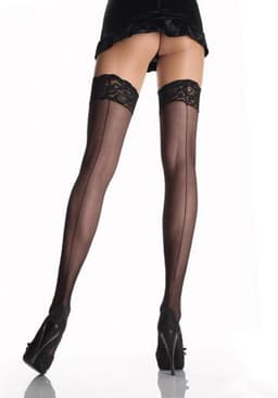 Sheer backseam stockings + — thumbnail 7