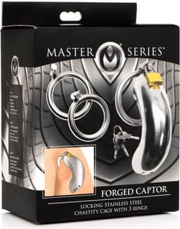 Roestvrij Stalen Penis Kooi Met 3 Ringen — thumbnail 9