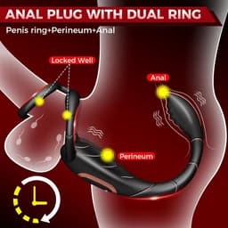 Oneay Vibrerende Cockring - Siliconen Penisring voor Prostaat & Perineum Stimulatie - Seksspeeltje voor Mannen & Stellen - Valentijn Cadeau — thumbnail 3