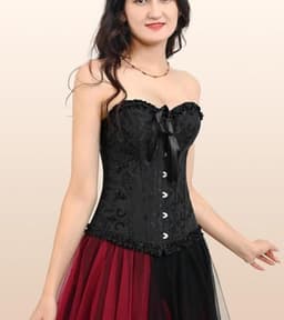 Pirate Corset Shapewear voor Dames - Sexy Lace-up Bustiers, Beschikbaar in Maten XS tot 6XL — thumbnail 3