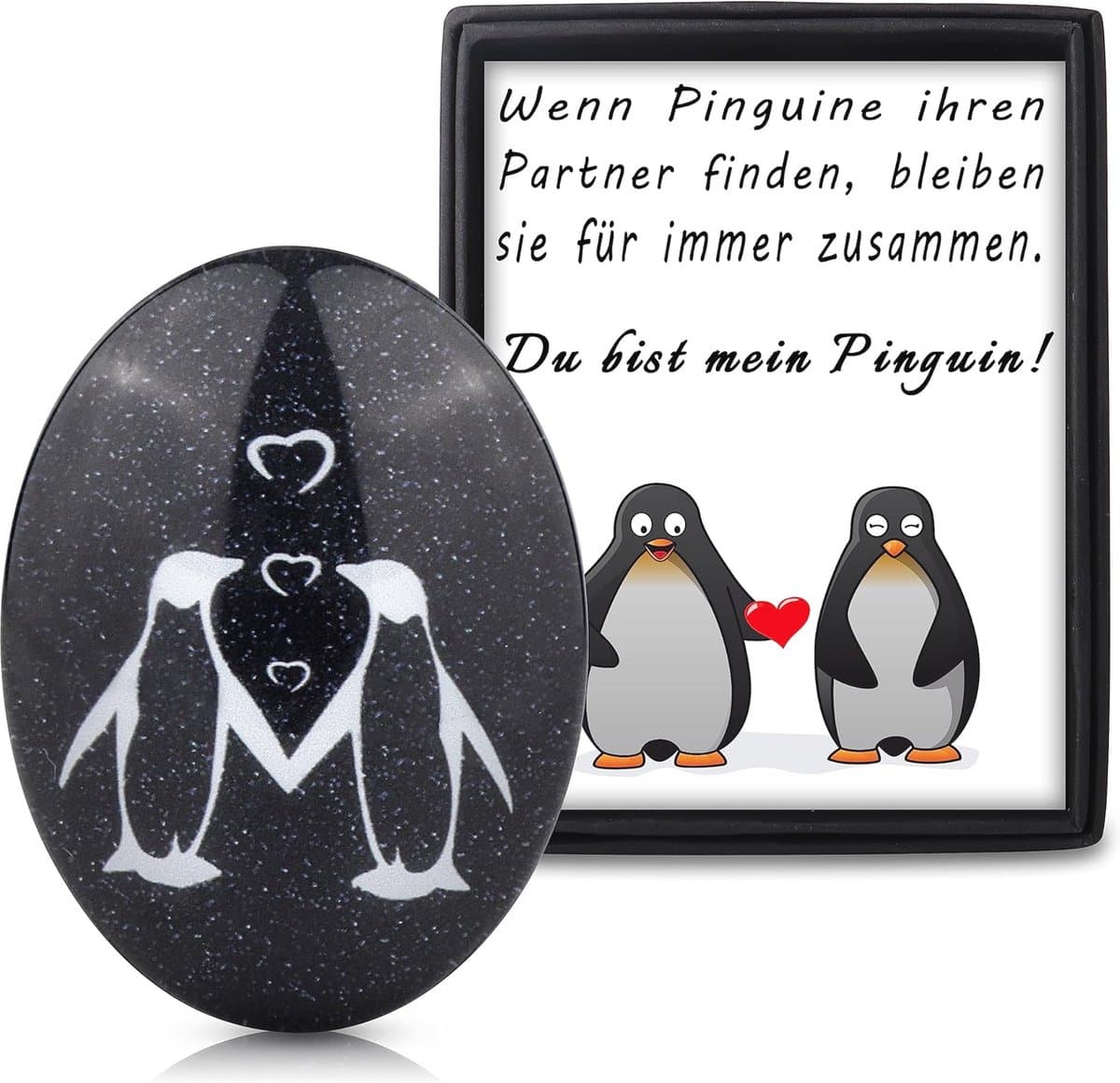 Romantisch Pinguïn Cadeau – Perfect voor Trouwdag, Valentijnsdag en Huwelijkscadeau — afbeelding 1
