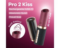 Satisfyer - Deep Kiss – Lipstick Vibrator met 3D Air Pulse Technologie - Zwart