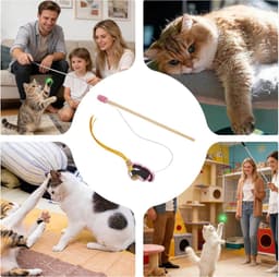 Speeltje Grappige Kitten Kwastjesontwerp Hengel — thumbnail 4