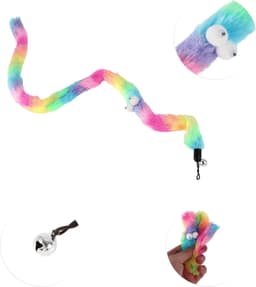 Toverstaf voor katten, vervanging, navulaccessoires voor kattenstok, regenboog-2 — thumbnail 2