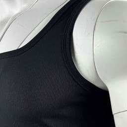 Losse tanktop voor heren, mouwloos, effen, V-hals, opengewerkt, dun — thumbnail 5