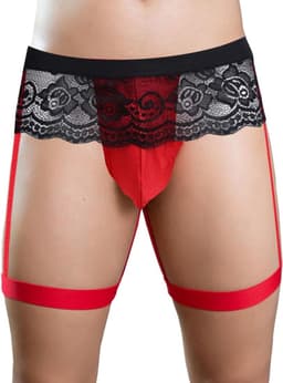 Jockstrap ondergoed voor heren - lage taille - zwart/rood - comfortabele pasvorm - ideaal voor dagelijks gebruik - ShopVlot — thumbnail 3