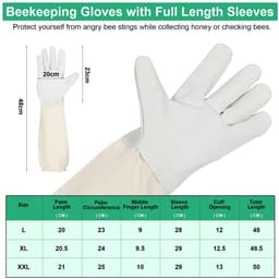 Dailygoods- Bijenpak Professioneel - Imkerkostuum - Geventileerde Sluierkap - Handschoenen - Volledig Lichaam - Polyester Katoen - Imkerpak — thumbnail 3