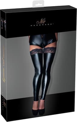 Noir Handmade Wetlook Kousen Zonder Voeten — thumbnail 5
