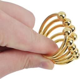 Banoch | Glansring Betty Ø 40 mm | goudkleurige metalen eikelring | cockring — thumbnail 2
