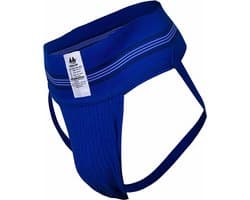 MM Sports The Original No. 10 Swimmer/Jogger Jockstrap 3 inch Blue - MAAT S - Heren Ondergoed - Jockstrap voor Man - Mannen Jock