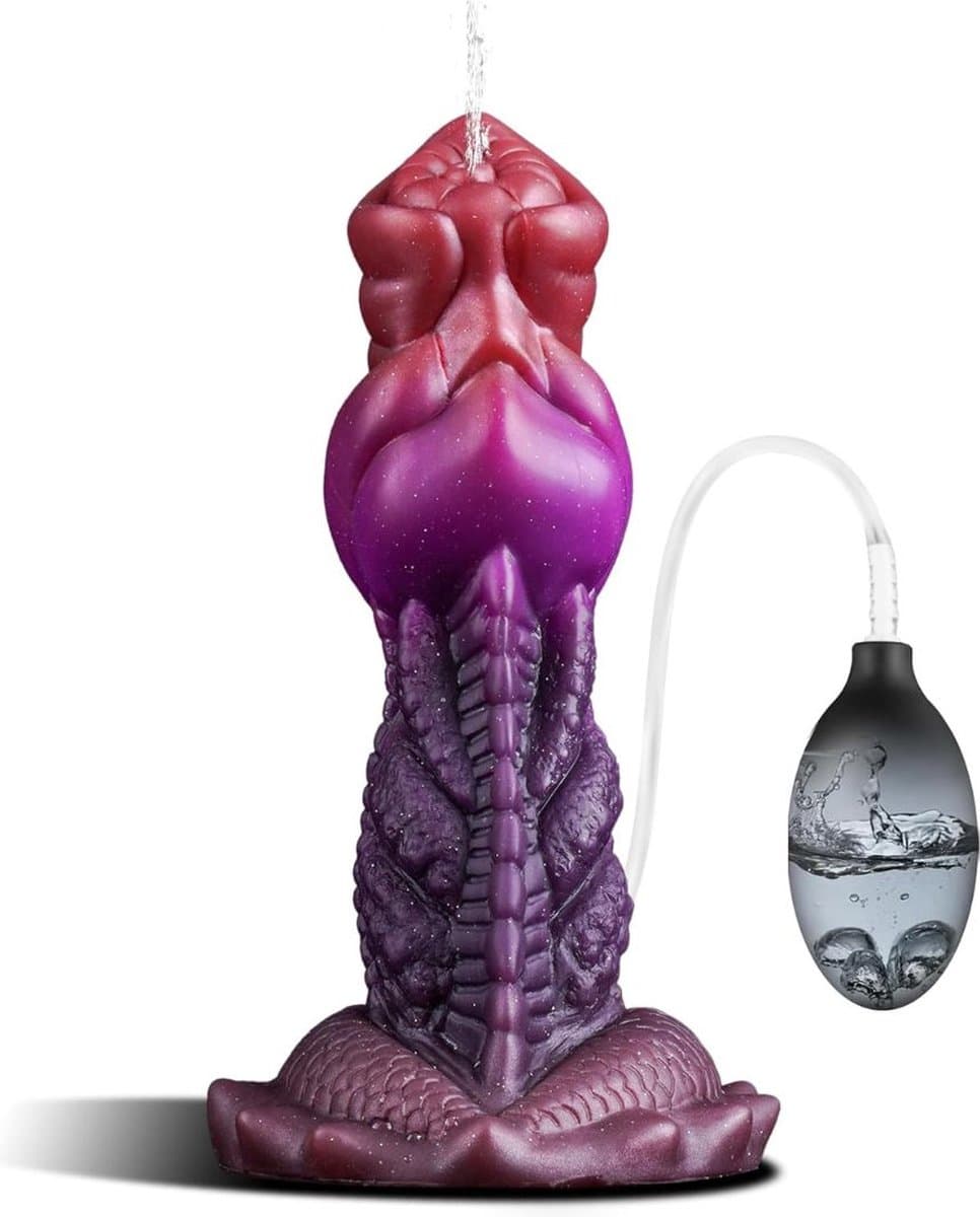 Draken Dildo - Fantasy Dildo - Dildo XXXXL Extreme - Animal Dildo - XXL Dildo Exstreem Groot – Dragon Dildo Groot - XXXL Dildo - Waterdicht - met Spuitfunctie - 19cm - Discreet Verzonden — afbeelding 1