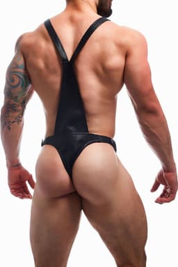 BL4CK by C4M - Dungeon - Full Body Harnas - Zwart — thumbnail 3