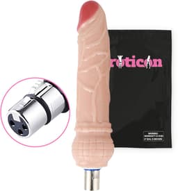 Eroticon Dildo - Realistisch - Voor Vaginaal en Anaal - 20 CM - Opzetstuk Eroticon Sex Machine - Accessoire - 3XLR opzetstuk — thumbnail 1