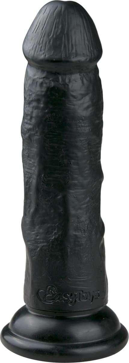 EasyToys - Realistische Dildo met Zuignap - 15,5 cm - Dildo's - Sex Toys voor Vrouwen en Mannen - Dildo Mannen Anaal - Zwart — afbeelding 1