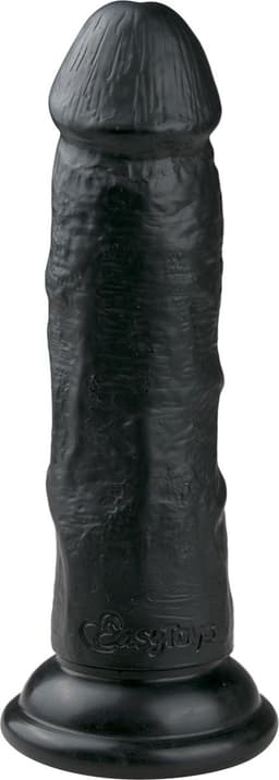 EasyToys - Realistische Dildo met Zuignap - 15,5 cm - Dildo's - Sex Toys voor Vrouwen en Mannen - Dildo Mannen Anaal - Zwart — thumbnail 1