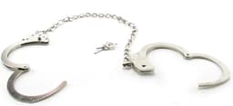 Pipedream Fetish Fantasy HandBoeien Metal Leg Cuffs zilver — thumbnail 6