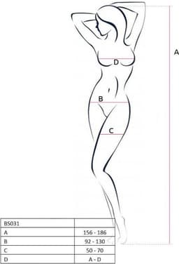 PASSION WOMAN BODYSTOCKINGS | Passion Woman Bs031 Bodystocking White One Size — thumbnail 2