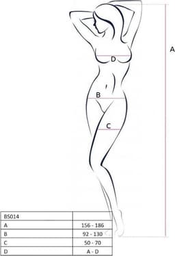 PASSION WOMAN BODYSTOCKINGS | Passion Woman Bs014 Bodystocking White One Size — thumbnail 2