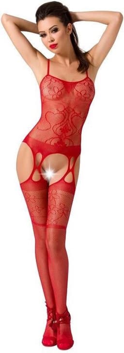 PASSION WOMAN BODYSTOCKINGS | Passion Woman Bs050 Bodystocking - Red One Size — thumbnail 5