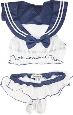 BamBella ® Sexy Cosplay Rollenspel kleding - Onesize - outfit dames Matrozen pak blauw — thumbnail 6