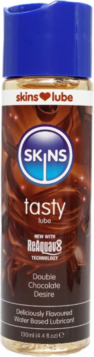 Skins - Double Chocolate - Glijmiddel met Smaakje - Waterbasis - 130 ml — afbeelding 1