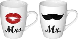 Mokken set - Bruidspaar bekers - Cadeau geven - Met badeendjes - Set van 2 - Multicolor — thumbnail 3