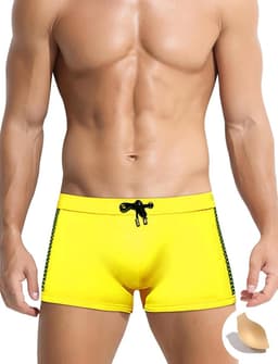 Zwemshorts voor heren, strakke en snelle droging, ideaal voor watersporten en zwemmen, maat EU S-XL — thumbnail 1