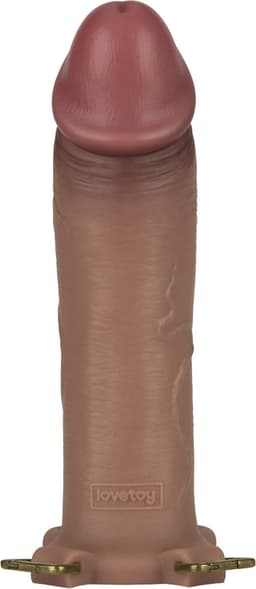 LoveToy - Ingen - Holle Strap-on met Siliconen Staaf – 25 cm - Lichte huidskleur L/XL/2XL — thumbnail 14