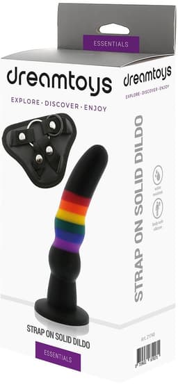 Dreamtoys Essentials strap-on massief dildo - Multicolor — thumbnail 4