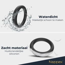 Cockring Siliconen 2 Maten - Nappex™ Rino Penisring Set voor een Stevige Erectie [Discreet Verzonden] - Penisringen voor Mannen - Rekbare Ballstretcher - Sex Toys voor Mannen en Koppels - Kamasutra - BDSM - Seksspeeltjes - Erotiek — thumbnail 6