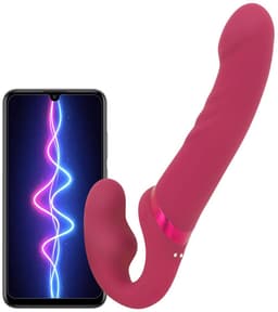 Lovense - Lapis Strapless Strap-on Vibrator - Roze — thumbnail 13