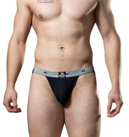 MM Sports The Original Swimmer/Jogger Jockstrap 1 inch Black - MAAT L - Heren Ondergoed - Jockstrap voor Man - Mannen Jock — thumbnail 10