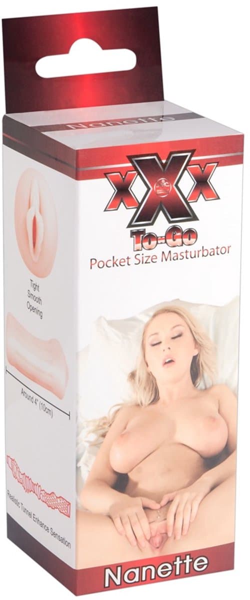 NMC – ‘Nanette’ Pocket Masturbator met Realistische Schaamlippen – beigeig — afbeelding 1