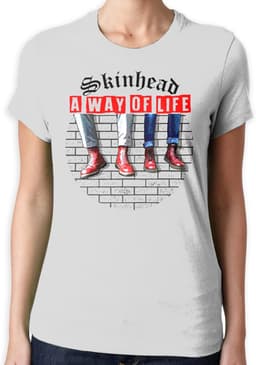 Dames T-shirt - Skinhead Oi Punk - Casual Kleding - Premium Katoen Kwaliteit - Maten S tot XXL — thumbnail 2