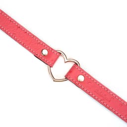 Liebe Seele - Angel's Kiss - Smalle Choker Met Hartvormige Ring - Luxe En exclusief ontwerp - Roze/Rosé Goud — thumbnail 4