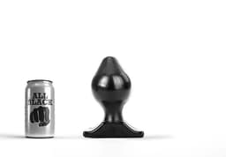 All Black Buttplug 17 x 9 cm - zwart — thumbnail 1