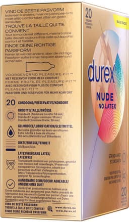 Durex - Condooms - Nude - Latexvrij - 2x 20 stuks — thumbnail 11