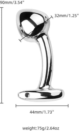 Anale seks trainingsset 3 stuks metalen buttplug, uitgebreide anale seks plug trainer kit mannen en vrouwen volwassen seksspeeltjes cadeau zilver — thumbnail 3
