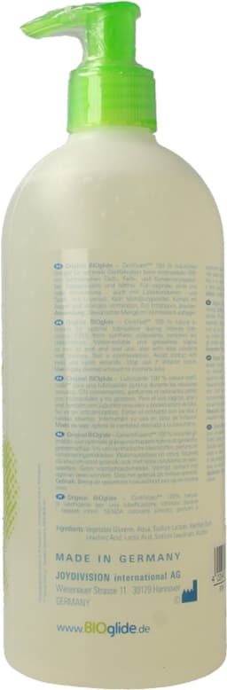 BIOglide – Natuurlijk Glijmiddel Dermatologisch Getest en Lichaamsvriendelijk ook voor Anaal Gebruik – 500 ML - Dispenser — thumbnail 8