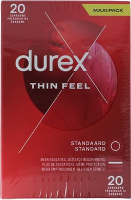 Condooms - Durex Condooms - Thin Feel - Extra Dun - 20 stuks — thumbnail 6