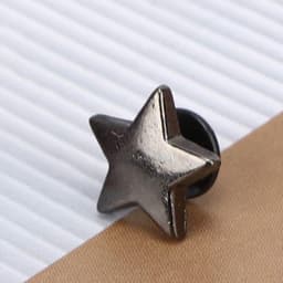 20pcs star shape rivet, star stud button star rivets press studs diy clothes shoes decoration with screws[Black metal color]Rivet pliers — thumbnail 3