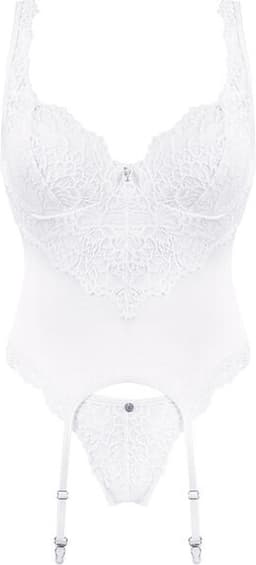 OBSESSIVE CORSETS | Obsessive - Amor Blanco Corset and Thong S/m — thumbnail 3