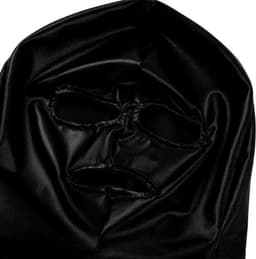 WiseGoods Luxe Latex Wetlook Masker - Feest Maskers - Sexy Kleren - Party Kleding - Erotiek Mask - Verkleden - Dames / Heren Zwart — thumbnail 5