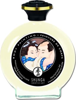 Shunga - Eetbare Bodypaint - Vanilla Chocolate Temptation — thumbnail 2